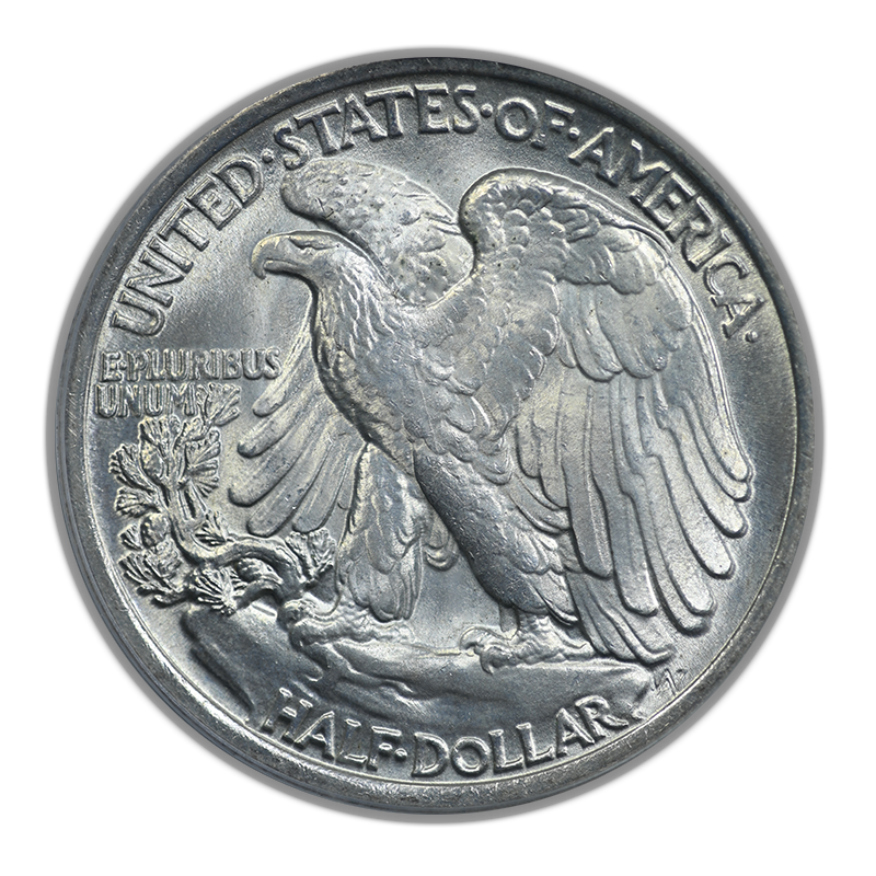 1935 Walking Liberty Half Dollar 50C PCGS MS64 OGH Reverse