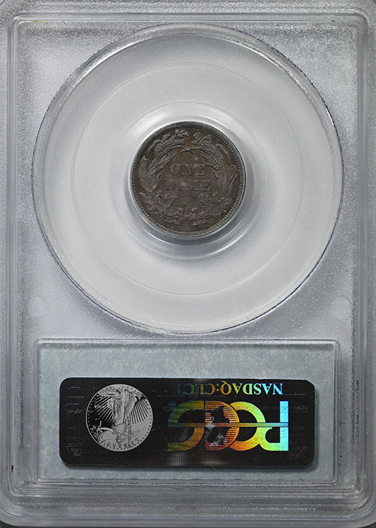 1866 Proof Liberty Seated Dime 10C PCGS PR65 - TONED!