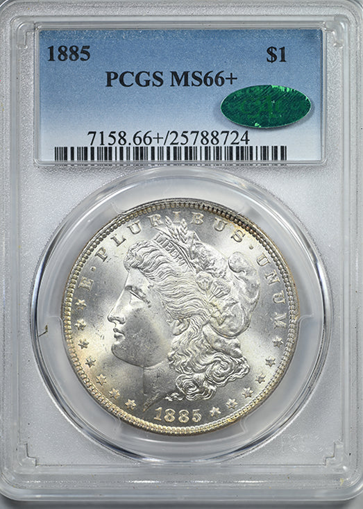 1885 Morgan Dollar $1 PCGS MS66+ CAC