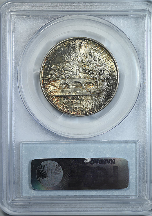 1937 Antietam Classic Commemorative Half Dollar 50C PCGS MS66 - TONED Reverse Slab