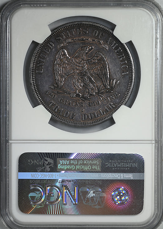 1877-S Trade Dollar T$1 NGC AU55