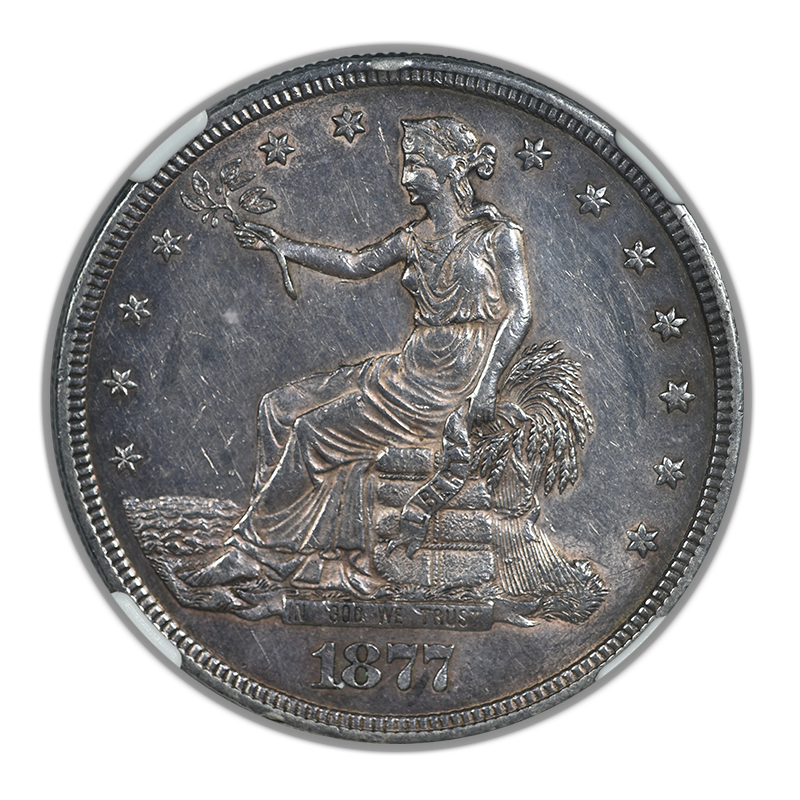 1877-S Trade Dollar T$1 NGC AU55
