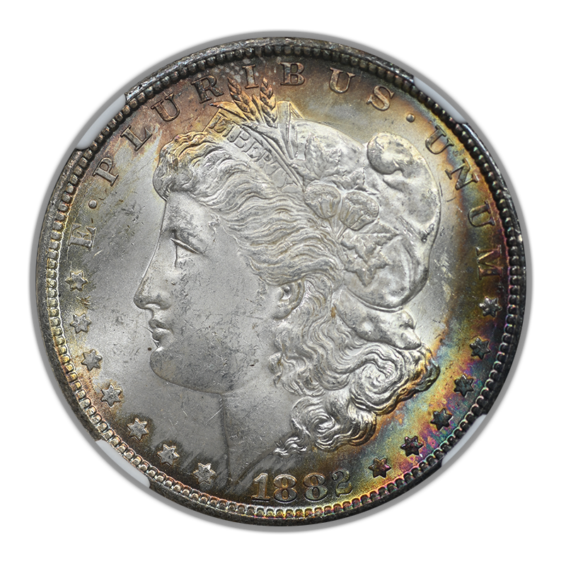 1882-CC Morgan Dollar $1 NGC MS64 - TONED!