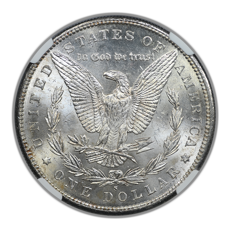 1897-S Morgan Dollar $1 NGC MS64 Reverse