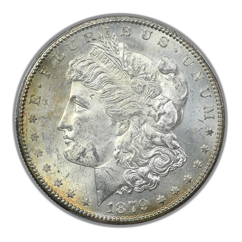 1879-S Morgan Dollar $1 PCGS MS63 - TONED! Obverse