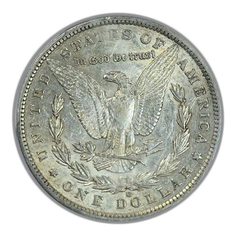 1886-O Morgan Dollar $1 PCGS AU50 Reverse
