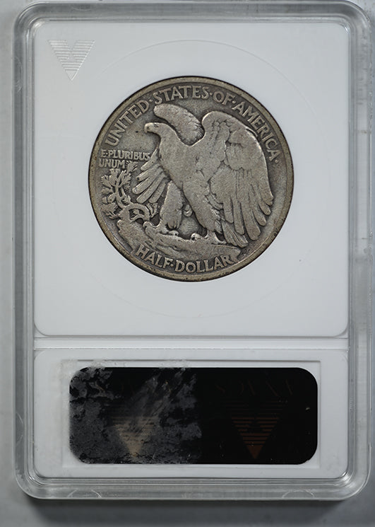 1921 Walking Liberty Half Dollar 50C ANACS F15 Reverse Slab