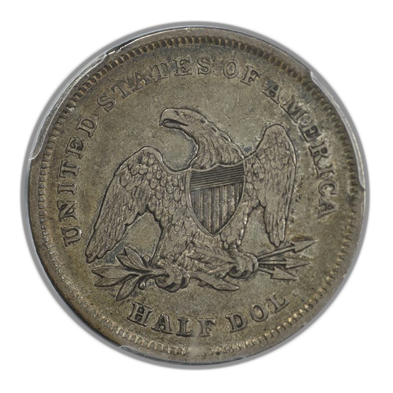 1839 Liberty Seated Half Dollar 50C PCGS VF35 CAC Reverse