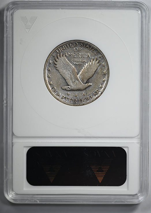 1921 Standing Liberty Quarter 25C ANACS Soapbox VG8