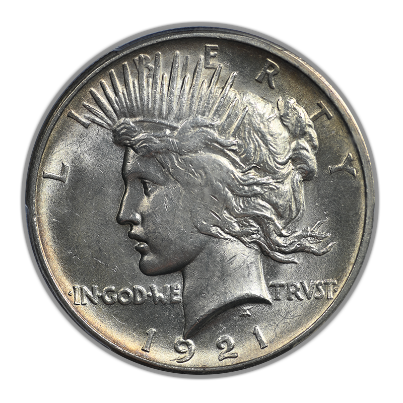 1921 Peace Dollar $1 PCGS MS61