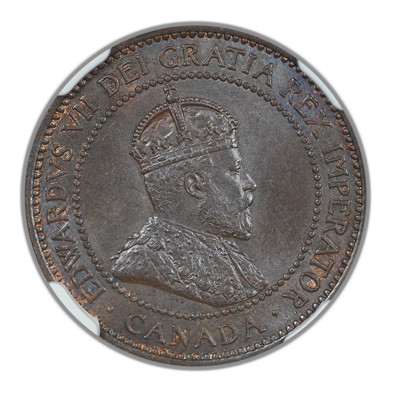 1909 Canada 1C Cent NGC MS64BN