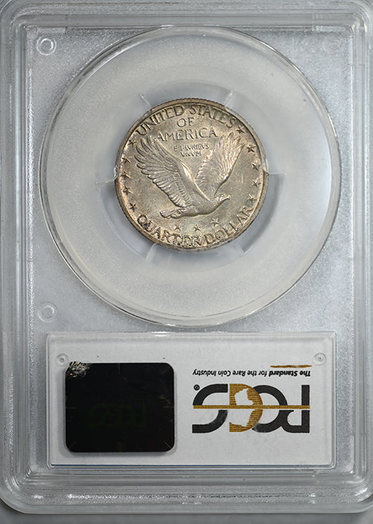 1917-S Standing Liberty Quarter 25C PCGS AU55FH CAC - Full Head