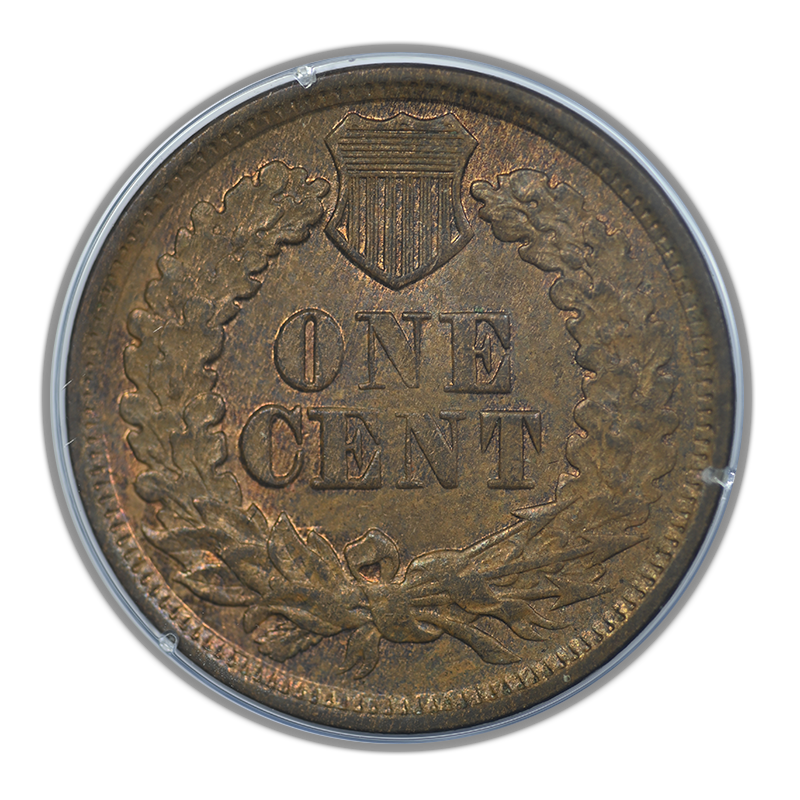 1866 Bronze Indian Head Cent 1C PCGS Rattler MS64BN
