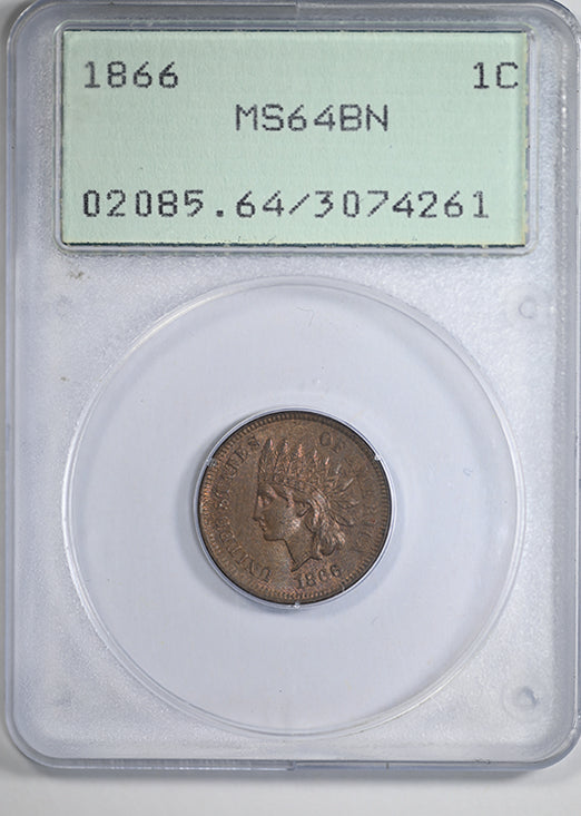 1866 factory Indian Head Cent