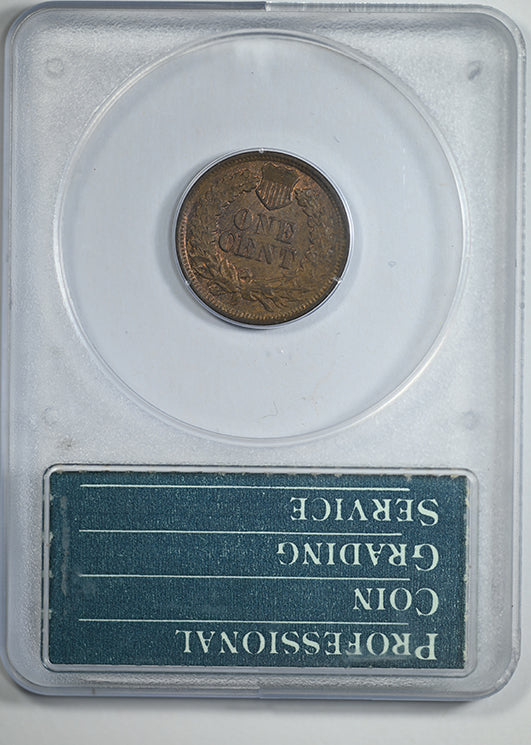 1866 Bronze Indian Head Cent 1C PCGS Rattler MS64BN