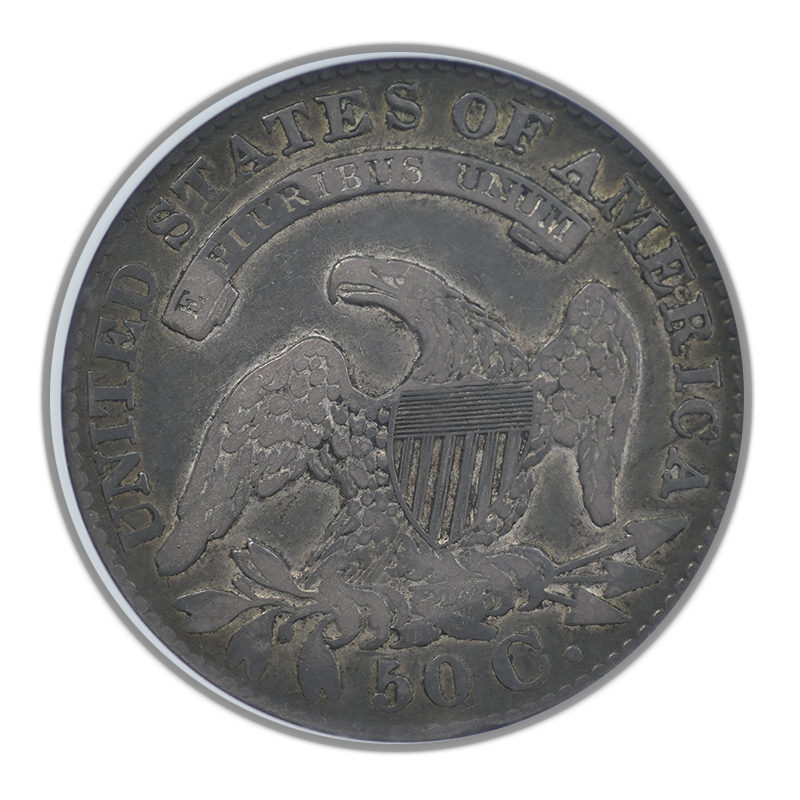 1829 Small Letters Capped Bust Half Dollar 50C NGC VF20 R-5 O-118 Jules Reiver Collection Reverse