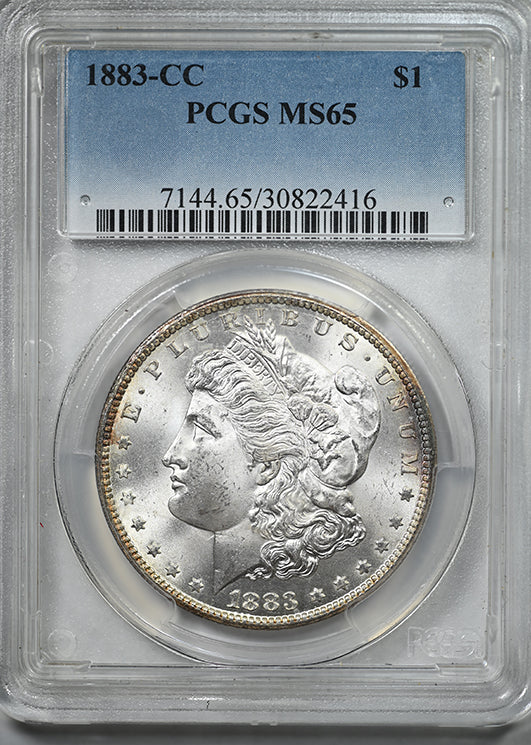 1883-CC Morgan Dollar $1 PCGS MS65