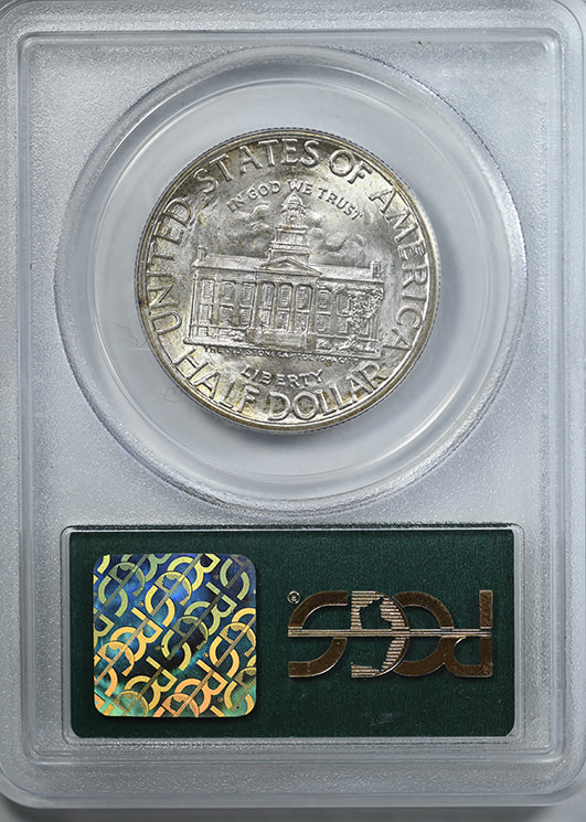 1946 Iowa Classic Commemorative Half Dollar 50C PCGS MS67 CAC OGH Reverse Slab