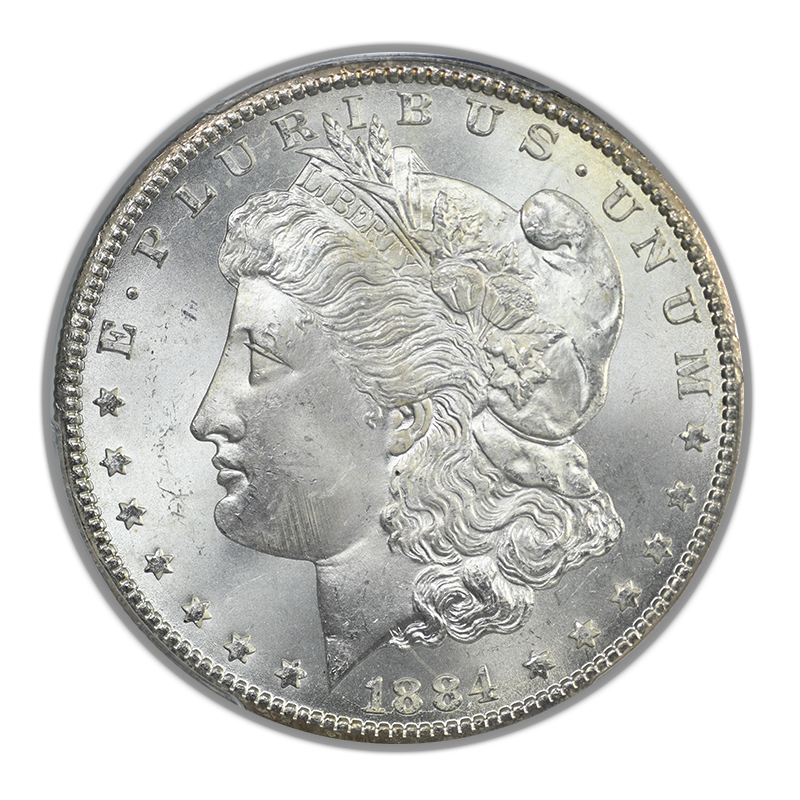 1884-CC Morgan Dollar $1 PCGS MS65