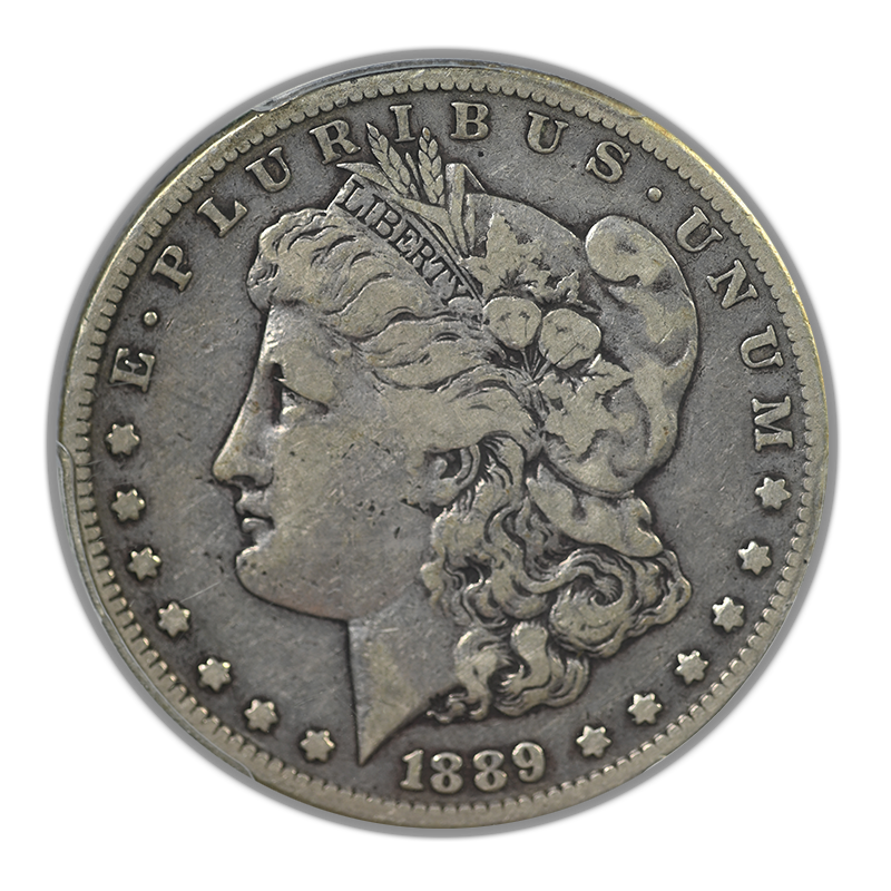 1889-CC Morgan Dollar $1 PCGS F15