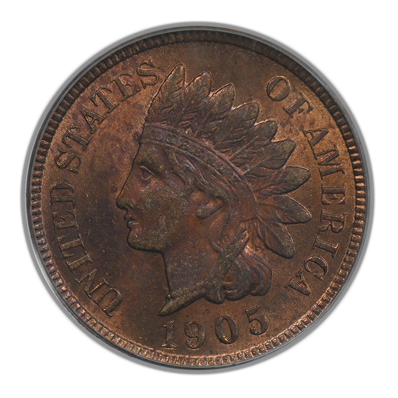 1905 Indian Head Cent 1C PCGS MS64RB OGH Obverse