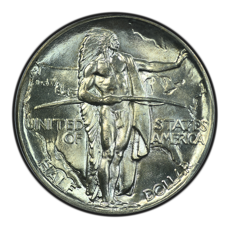 1928 Oregon Trail Classic Commemorative Half Dollar 50C PCGS MS65 CAC OGH Obverse