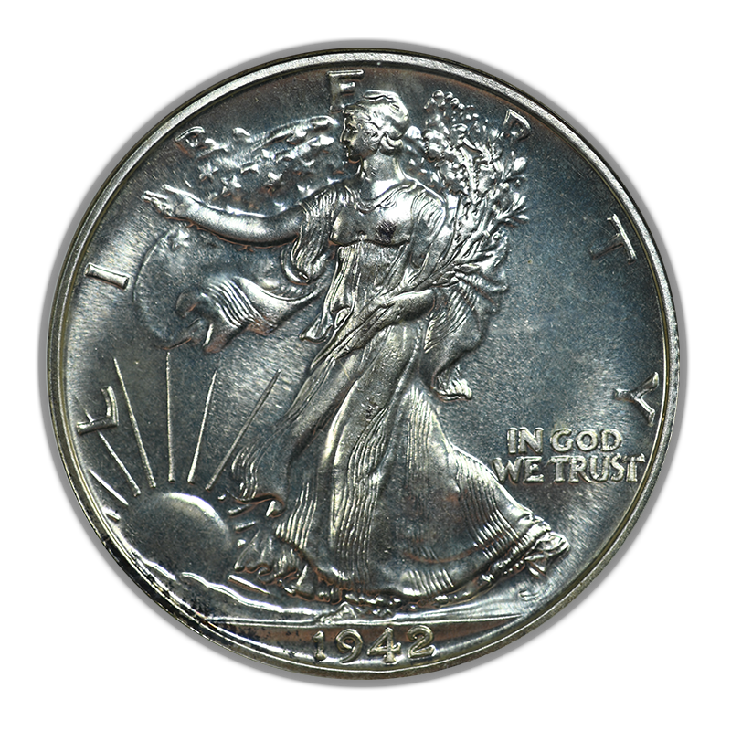 1942 Proof Walking Liberty Half Dollar 50C NGC PF66