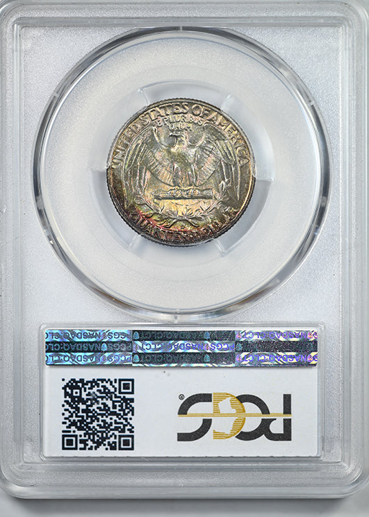 1958-D Washington Quarter 25C PCGS MS66 CAC - TONED!