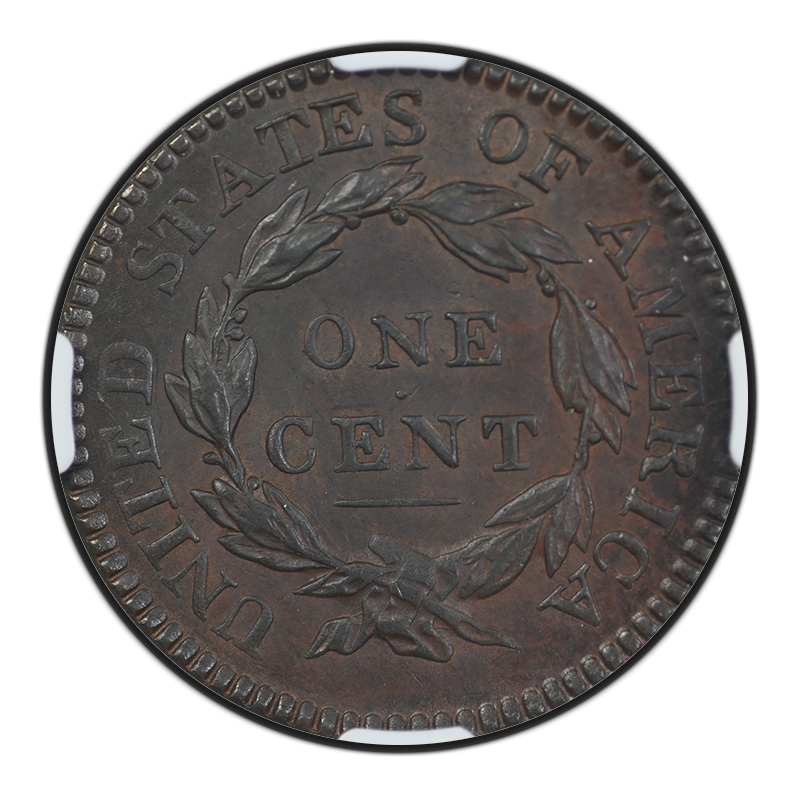1816 Matron Liberty Head Large Cent 1C NGC MS62BN CAC Reverse