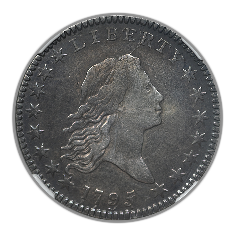 1795/1795 Flowing Hair Half Dollar 50C NGC VF Details O-112