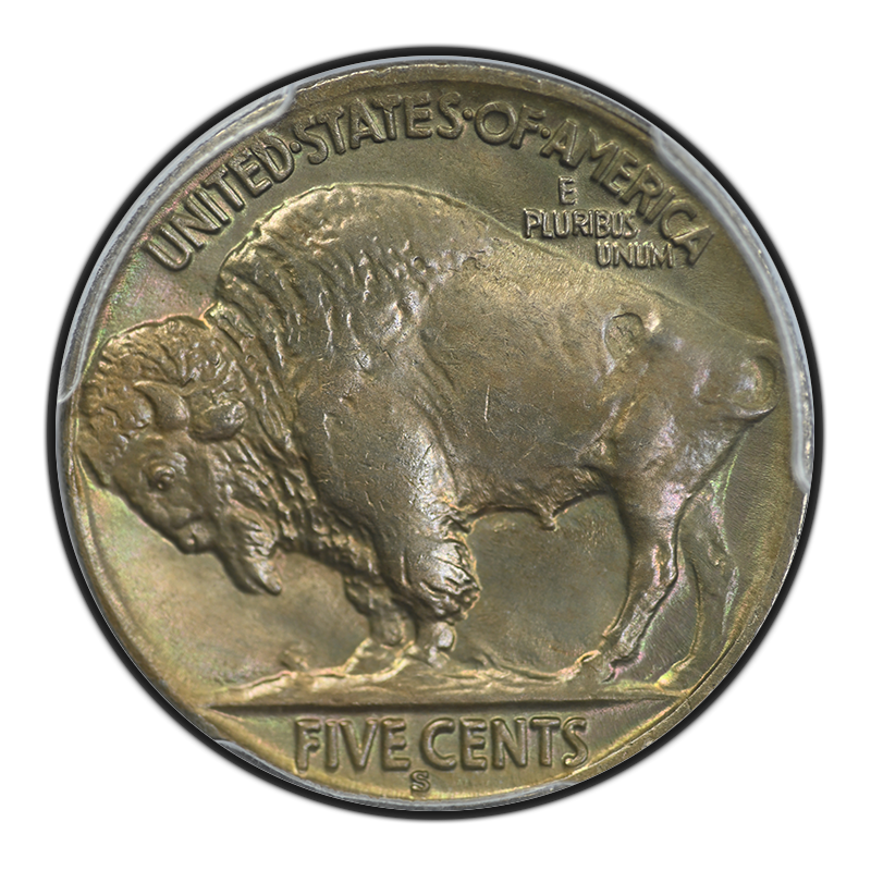 1931-S Buffalo Nickel 5C PCGS MS65 Reverse