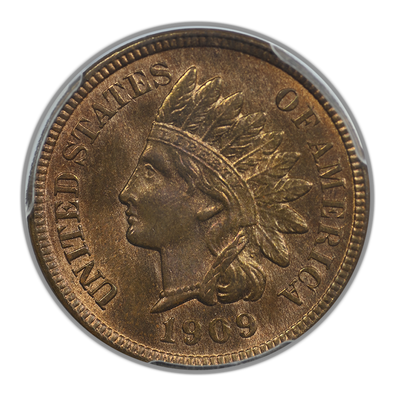 1909-S Indian Head Cent 1C PCGS MS64RB Obverse