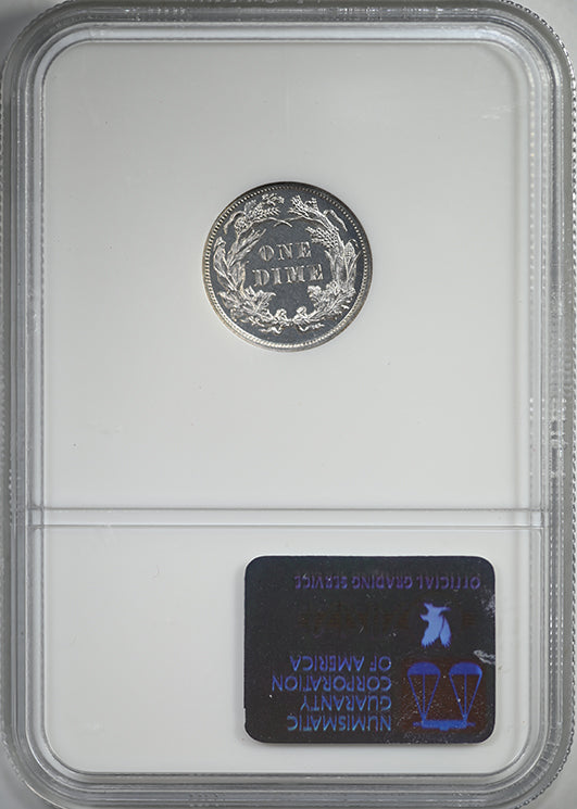1887 Proof Liberty Seated Dime 10C NGC PF64
