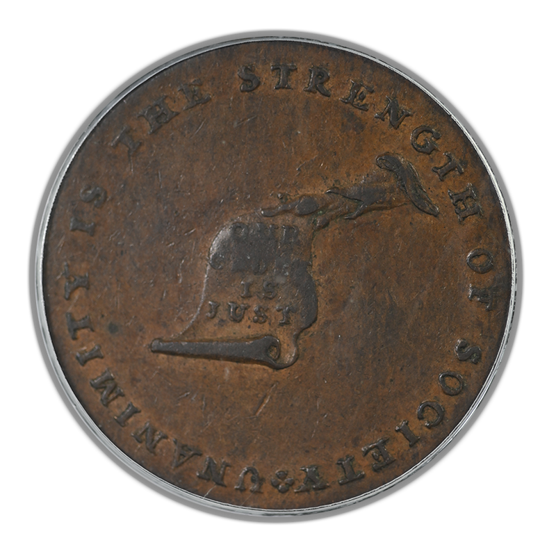 Kentucky Cent Colonial Copper Token PCGS AU53 - Lancaster Edge