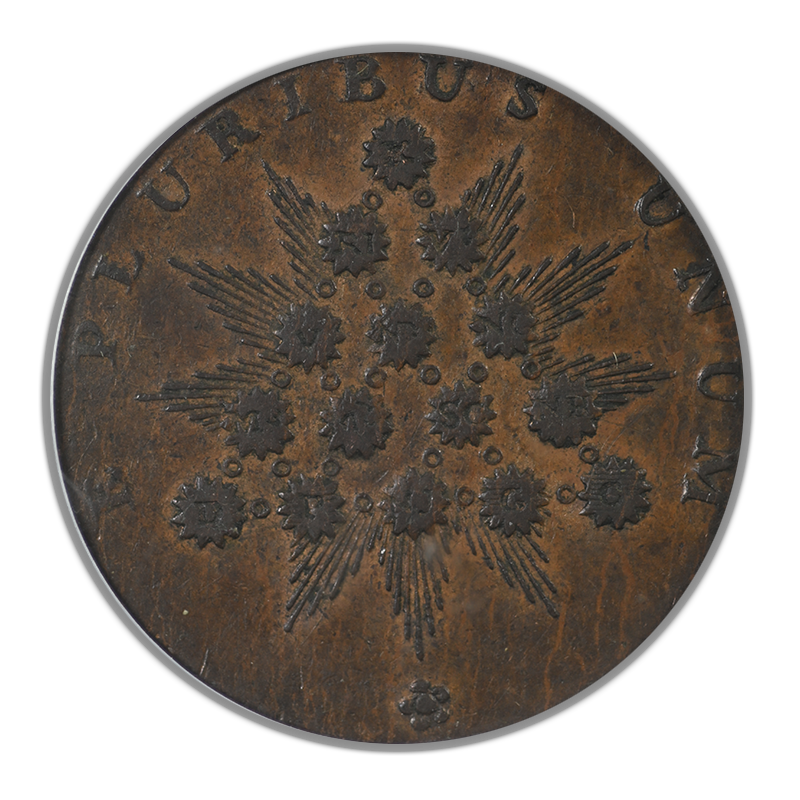 Kentucky Cent Colonial Copper Token PCGS AU53 - Lancaster Edge