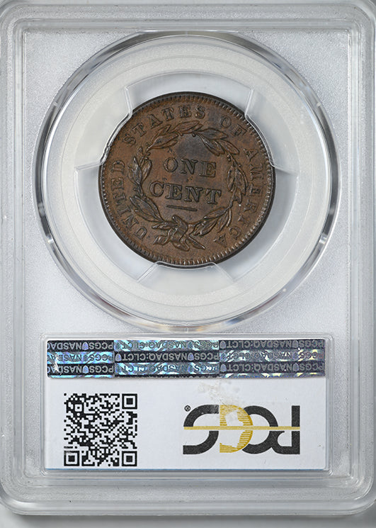 1838 Coronet Head Large Cent 1C PCGS MS62BN