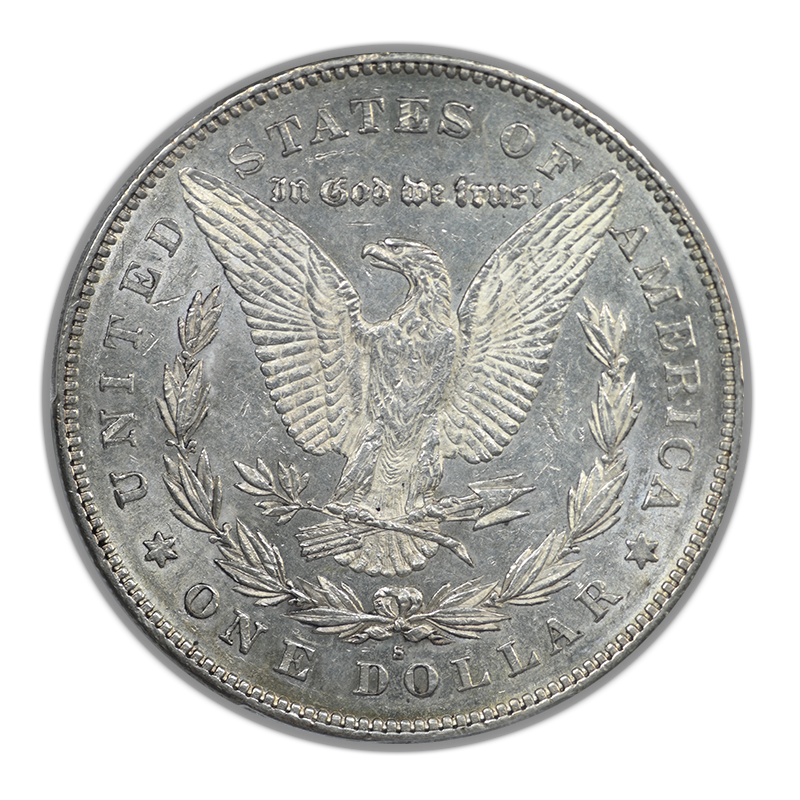 1879-S Morgan Dollar $1 PCGS AU55 - Reverse of 1878