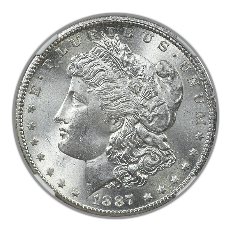 1887-S Morgan Dollar $1 NGC MS64 CAC
