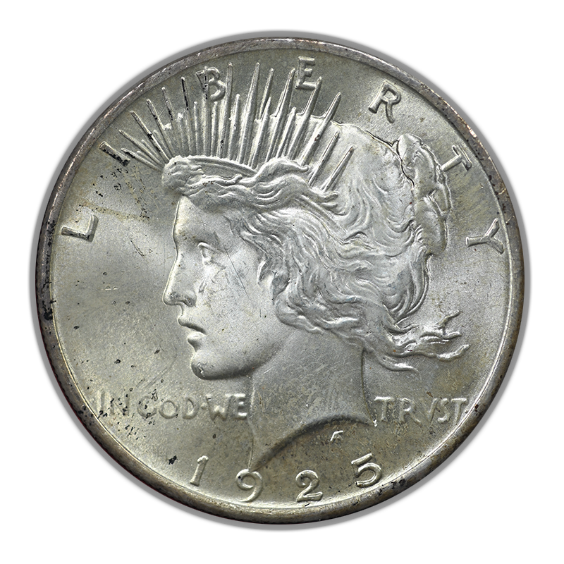 1925 Peace Dollar $1 Paramount NGC MS65