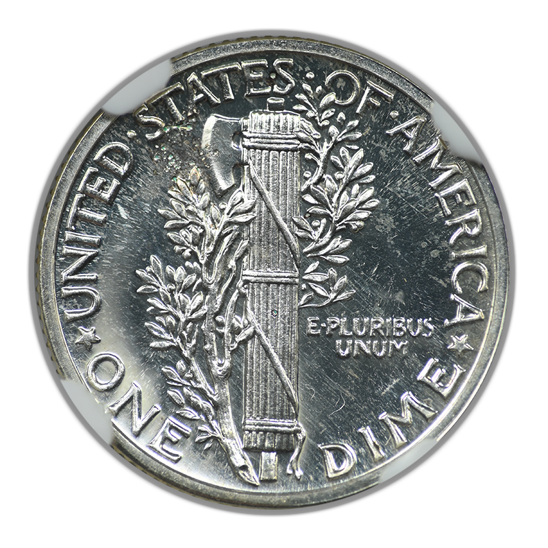 1938 Proof Mercury Dime 10C NGC PF66
