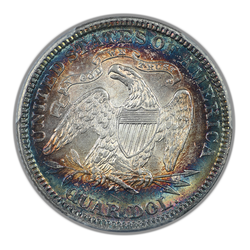 1891 Liberty Seated Quarter 25C PCGS MS63 - TONED!