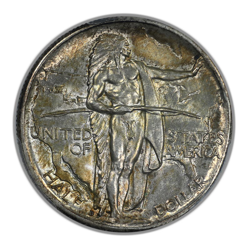 1937-D Oregon Trail Classic Commemorative Half Dollar 50C PCGS MS66