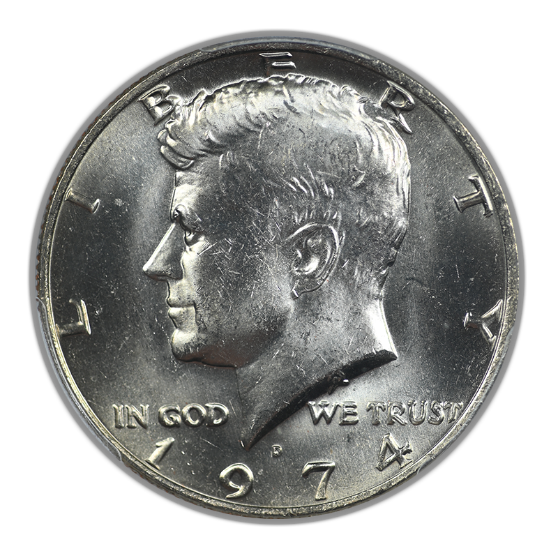 1974-D Doubled Die Obverse Kennedy Half Dollar 50C PCGS MS64 DDO FS-101 (015)