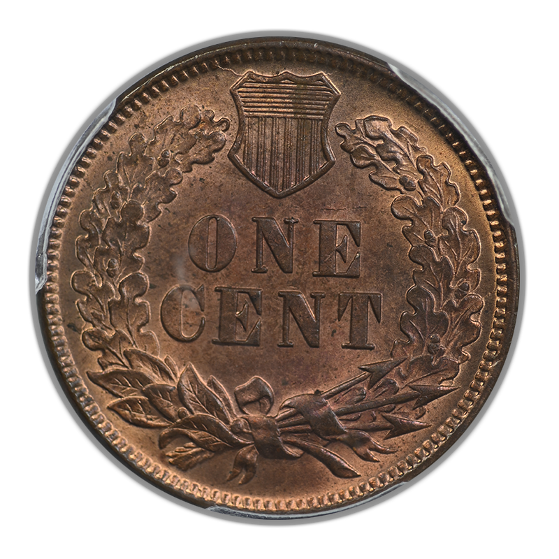 1874 Indian Head Cent 1C PCGS MS65RB Reverse