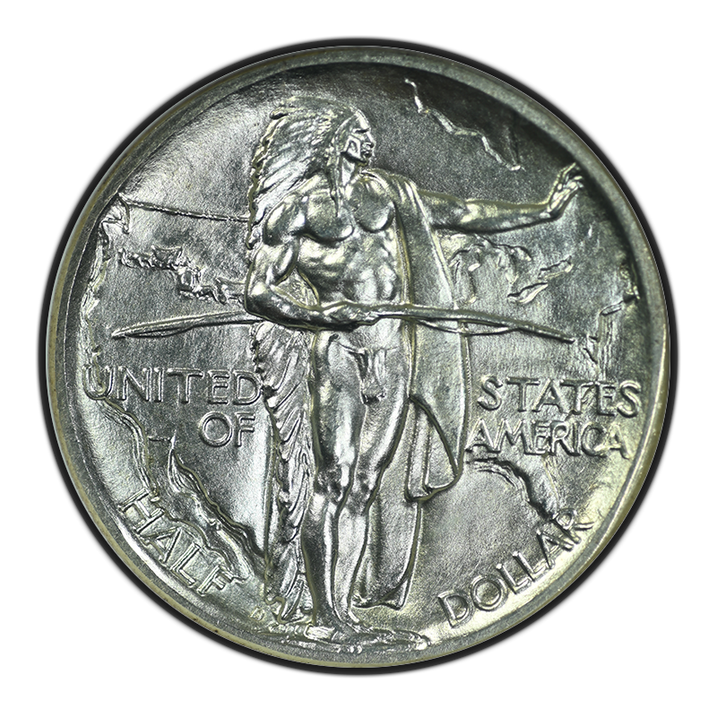 1938-D Oregon Trail Classic Commemorative Half Dollar 50C NGC MS65 Obverse