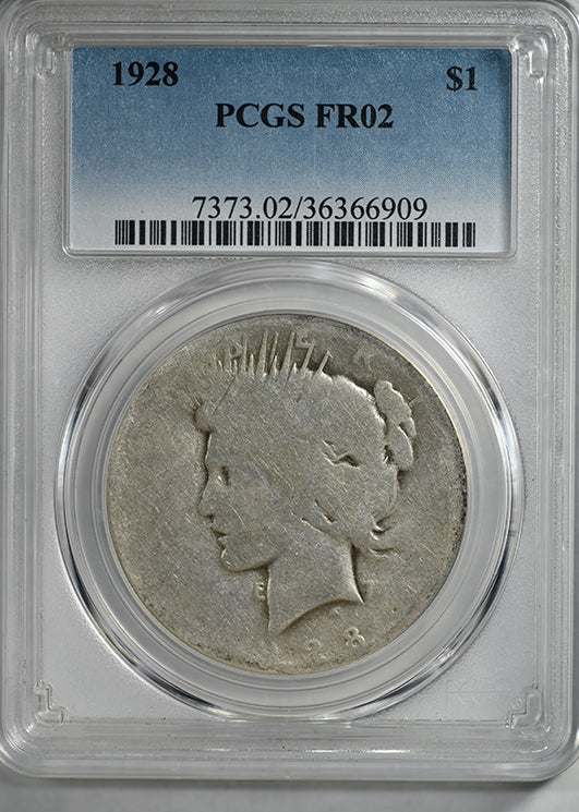 1928 Peace Dollar $1 PCGS FR02 - Lowball