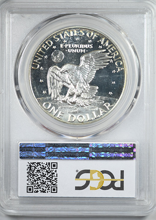 1971-S Proof Silver Eisenhower Ike Dollar $1 PCGS PR67DCAM Deep Cameo Minor Variety Doubled Die Obverse DDO - TONED!