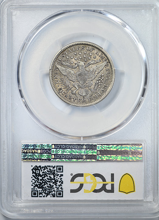 1892-O Barber Quarter 25C PCGS VF35 Reverse Slab