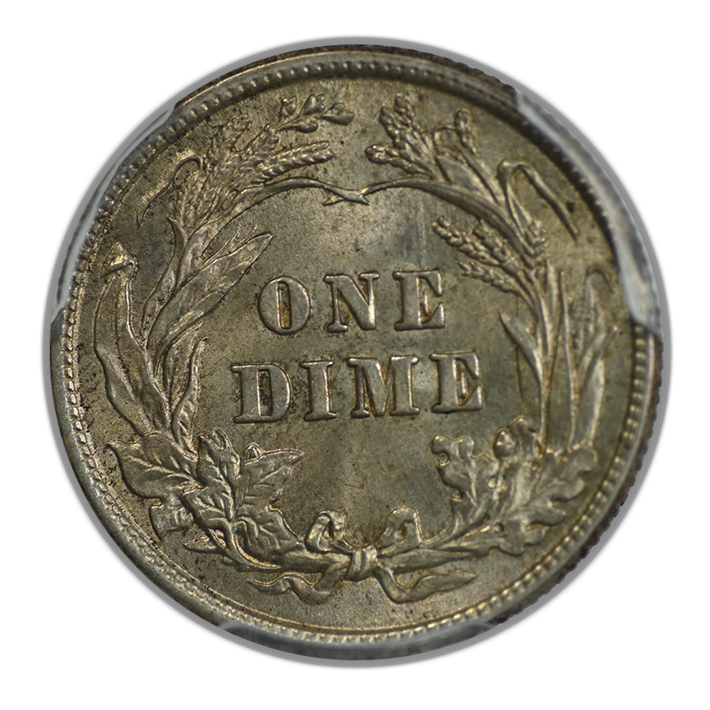 1912 Barber Dime 10C PCGS MS63 CAC Reverse