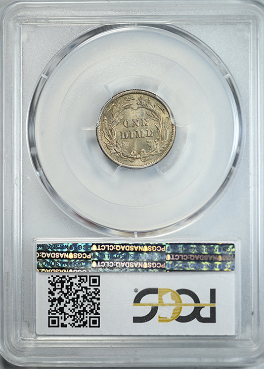 1912 Barber Dime 10C PCGS MS63 CAC Reverse Slab